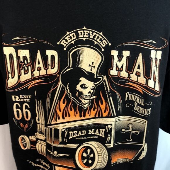 RED DEVIL CLOTHING Dead Man Tee size Medium - Picture 4 of 6